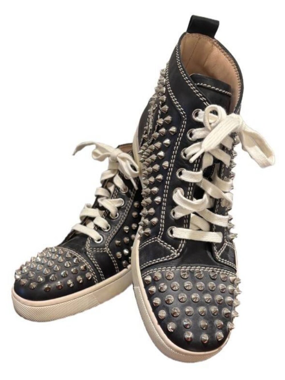 Christian Louboutin Louis Spikes High Top Sneakers Women’s EU 37.5